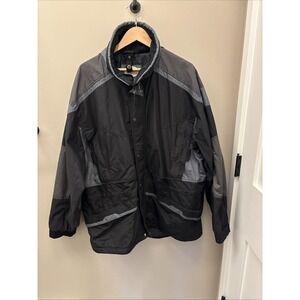 Cabela's Windstopper Jacket Black Gray Men's Size XL Collared Zip Up Jacket